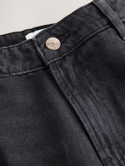 Washed Black Maternity Barrel Leg Denim Jeans - Image 9 of 9