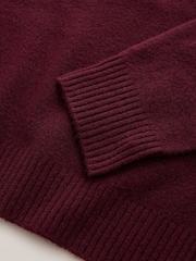 Burgundy Red Maternity Williamsburg NYC Knit Crew Neck Jumper - Image 9 of 9