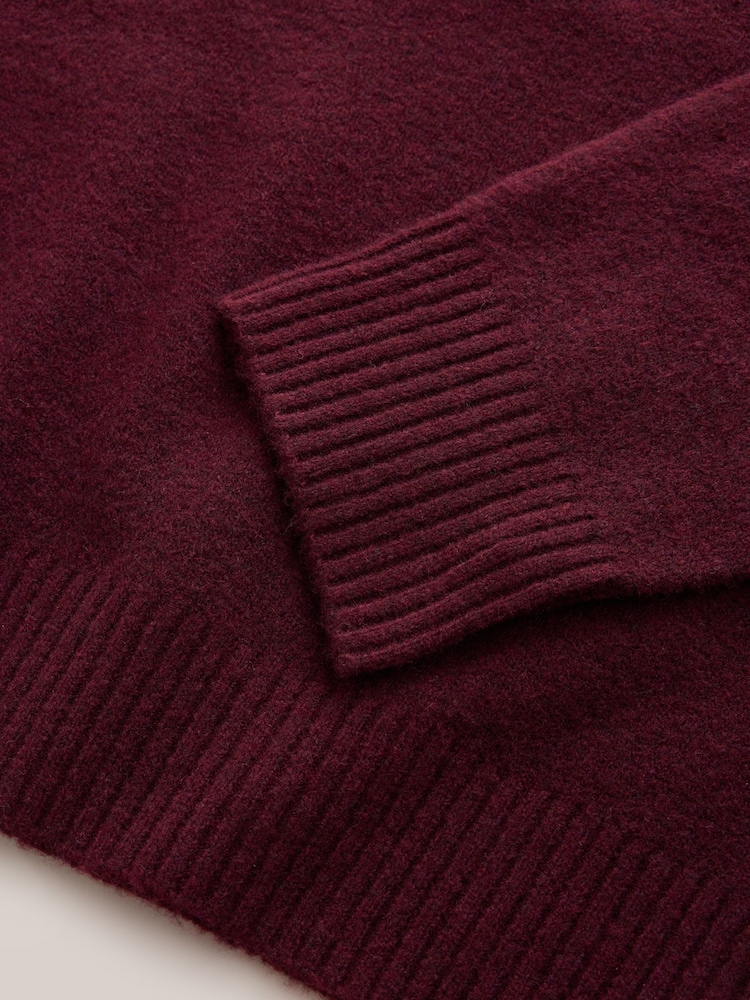 Burgundy Red Maternity Williamsburg NYC Knit Crew Neck Jumper - Image 9 of 9