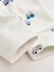 Blue Transport Baby Knitted Cardigan, Bodysuit and Leggings Set (0mths-2yrs) - Image 11 of 12