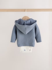 Blue Transport Baby Knitted Cardigan, Bodysuit and Leggings Set (0mths-2yrs) - Image 7 of 12