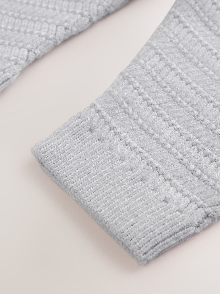 Grey Knitted Jumper and Leggings Baby Set (0mths-2yrs) - Image 17 of 17 Grey Knitted Jumper and Leggings Baby Set (0mths-2yrs) - Image 17 of 17