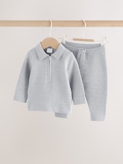 Grey Knitted Jumper and Leggings Baby Set (0mths-2yrs) - Image 4 of 17