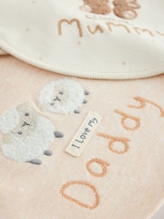 Neutral Mummy and Daddy Baby Bibs 2 Pack - Image 5 of 5