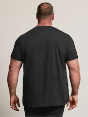 BadRhino Big & Tall Black Skull Snake T-Shirt - Image 3 of 6