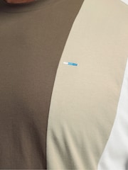 BadRhino Big & Tall Brown Long Falcon Cut & Sew T-Shirt - Image 4 of 4