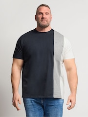 BadRhino Big & Tall Blue Cut & Sew T-Shirt - Image 1 of 6