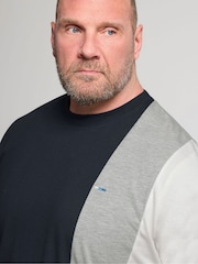 BadRhino Big & Tall Blue Cut & Sew T-Shirt - Image 4 of 6