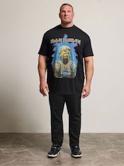 BadRhino Big & Tall Black Long Ironmaiden T-Shirt - Image 2 of 4