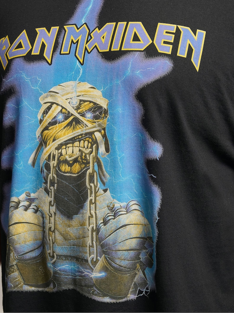 BadRhino Big & Tall Black Long Ironmaiden T-Shirt - Image 4 of 4 BadRhino Big & Tall Black Long Ironmaiden T-Shirt - Image 4 of 4