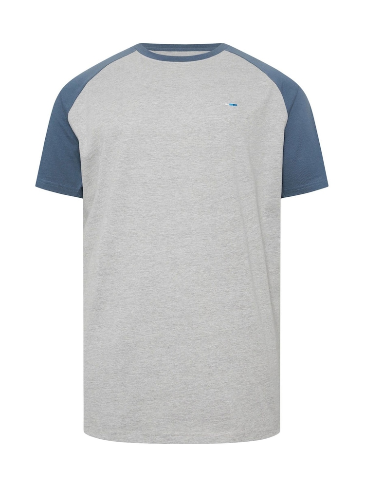 BadRhino Big & Tall Blue Long Raglan T-Shirt - Image 5 of 5