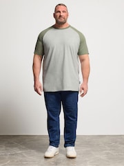 BadRhino Big & Tall Green Long Raglan T-Shirt - Image 2 of 4