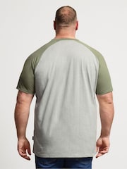 BadRhino Big & Tall Green Long Raglan T-Shirt - Image 3 of 4