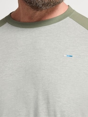 BadRhino Big & Tall Green Long Raglan T-Shirt - Image 4 of 4