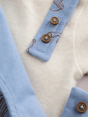 Blue Linear Character Baby Set Jersey Dungarees and Bodysuit Set (0mths-2yrs) - Image 6 of 11