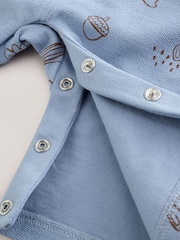 Blue Linear Character Baby Set Jersey Dungarees and Bodysuit Set (0mths-2yrs) - Image 7 of 11