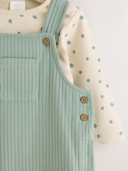 Green Baby Set Jersey Dungarees and Bodysuit Set (0mths-2yrs) - Image 8 of 11