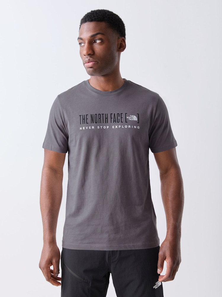 Boz - The North Face Loqosu olan Futbolka - 5şəkildən 1 şəkil