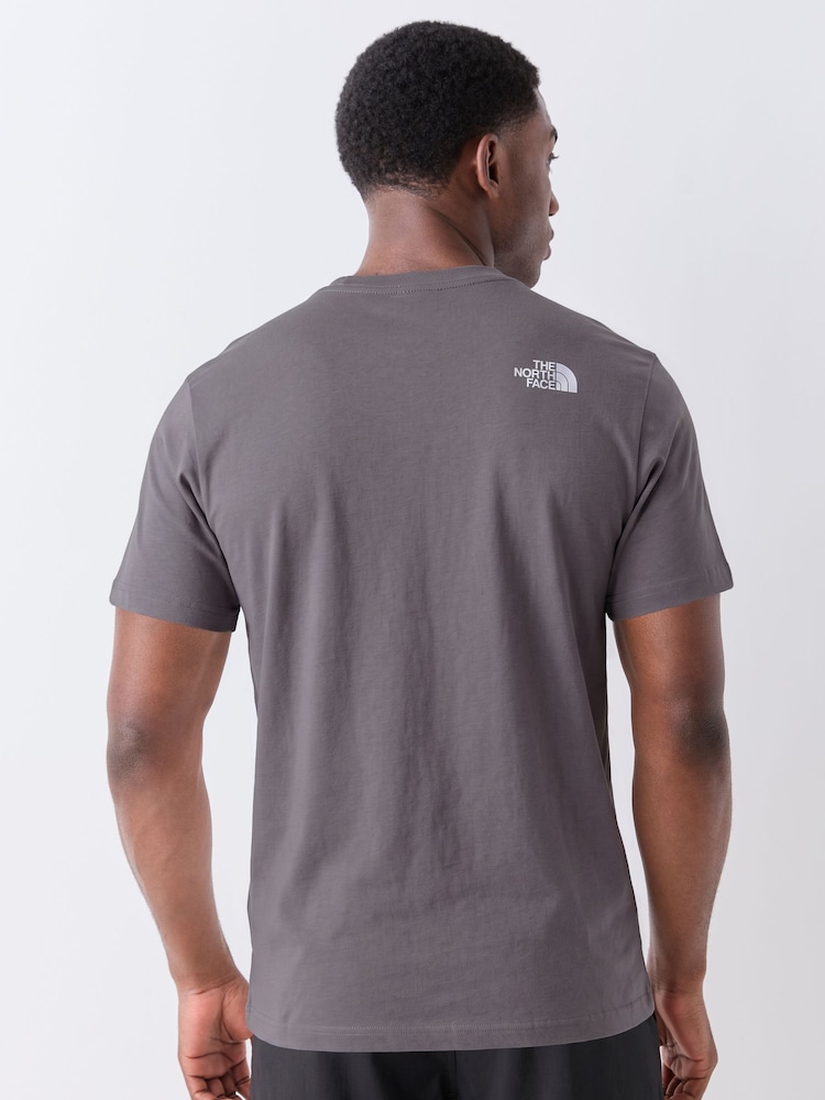 Boz - The North Face Loqosu olan Futbolka - 5şəkildən 2 şəkil