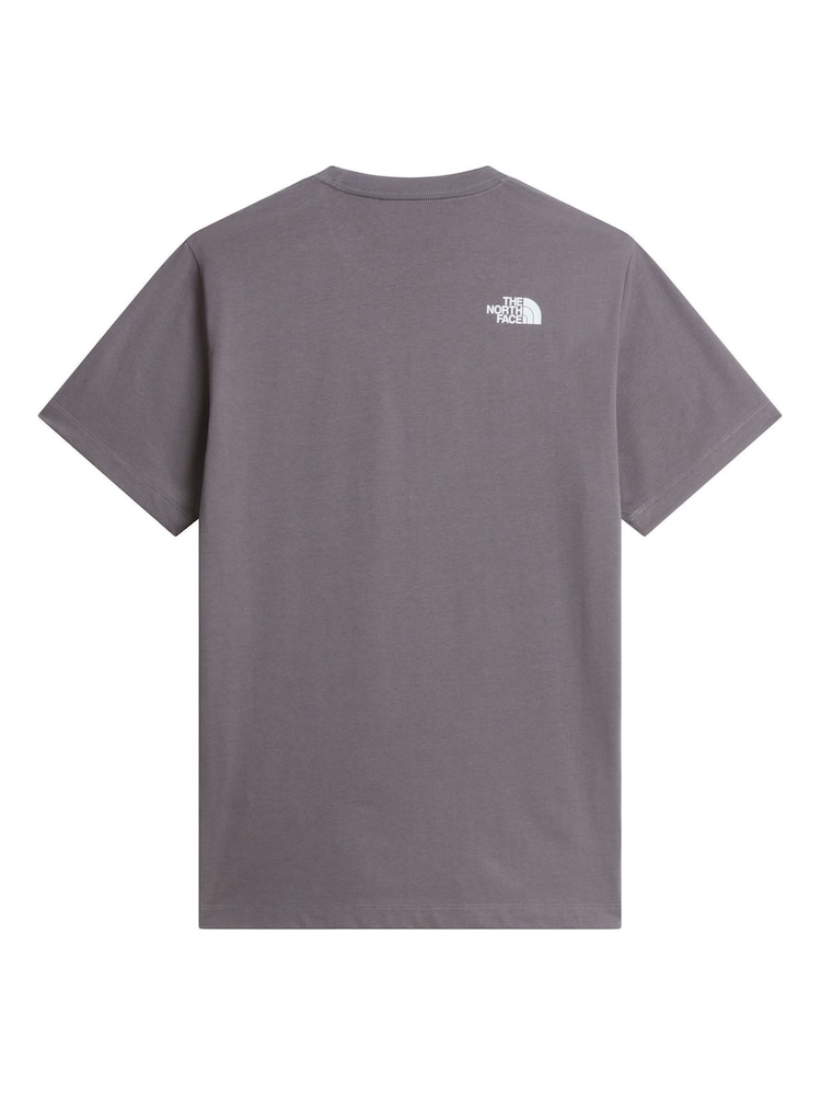 Boz - The North Face Loqosu olan Futbolka - 5şəkildən 5 şəkil