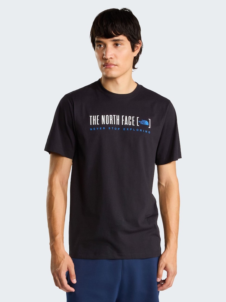 Qara - The North Face Loqosu olan Futbolka - 5şəkildən 1 şəkil