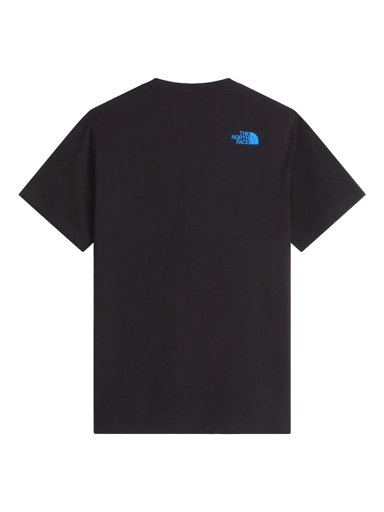 Qara - The North Face Loqosu olan Futbolka - 5şəkildən 5 şəkil