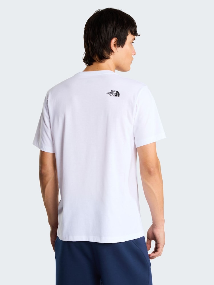 Ağ - The North Face Loqosu olan Futbolka - 5şəkildən 2 şəkil