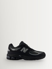 Sort - New Balance 2002 ungdomssneakers med blonder - Billede 1 af 8