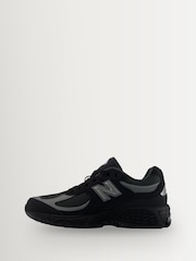 Sort - New Balance 2002 ungdomssneakers med blonder - Billede 2 af 8