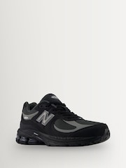 Sort - New Balance 2002 ungdomssneakers med blonder - Billede 3 af 8