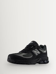 Sort - New Balance 2002 ungdomssneakers med blonder - Billede 4 af 8