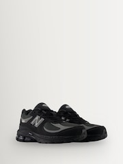 Sort - New Balance 2002 ungdomssneakers med blonder - Billede 5 af 8