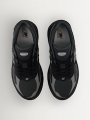 Sort - New Balance 2002 ungdomssneakers med blonder - Billede 6 af 8