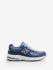 New Balance Blue/Navy 2002 Junior Lace Trainers - Image 1 of 1