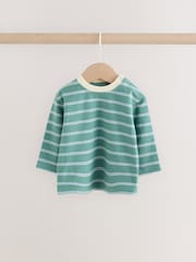 Rayas azules/verdes - Pack de 4 camisetas de manga larga para bebé (0 meses - 2 años) - Imagen 5 de 13