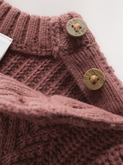 Chocolate Brown Baby Cable Knit Jumper and Leggings Set (0mths-2yrs) - Image 10 of 15