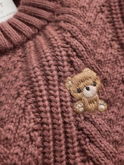 Chocolate Brown Baby Cable Knit Jumper and Leggings Set (0mths-2yrs) - Image 12 of 15