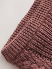 Chocolate Brown Baby Cable Knit Jumper and Leggings Set (0mths-2yrs) - Image 14 of 15