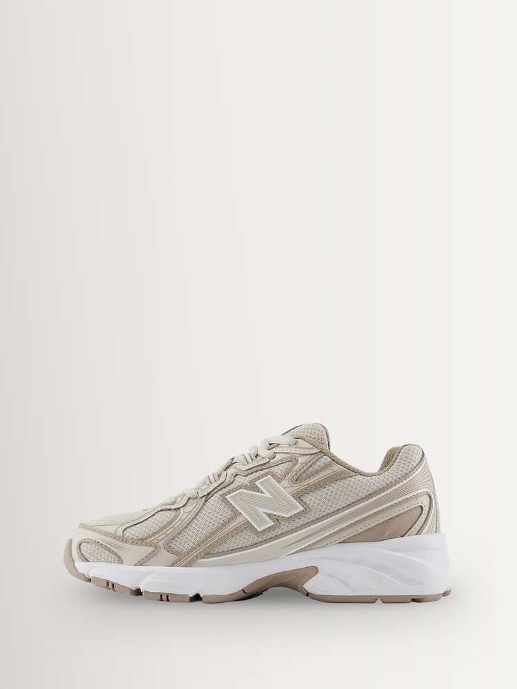 New Balance Taupe Brown Junior 740 Lace Trainers - Image 2 of 6