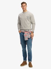 Superdry Grey The Merchant Store Graphic Sweat top - Image 3 of 5