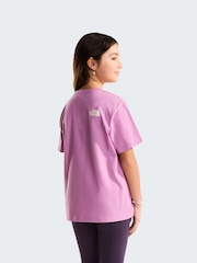 The North Face Purple Chalbi Relaxed Front Graphic T-Shirt - Image 2 of 5