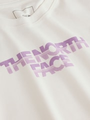 Cremefarvet - The North Face Chalbi Afslappet front grafisk T-shirt - Billede 6 af 7