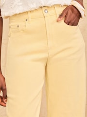 Love & Roses Buttermilk Yellow Barrel Leg Jeans - Image 3 of 4