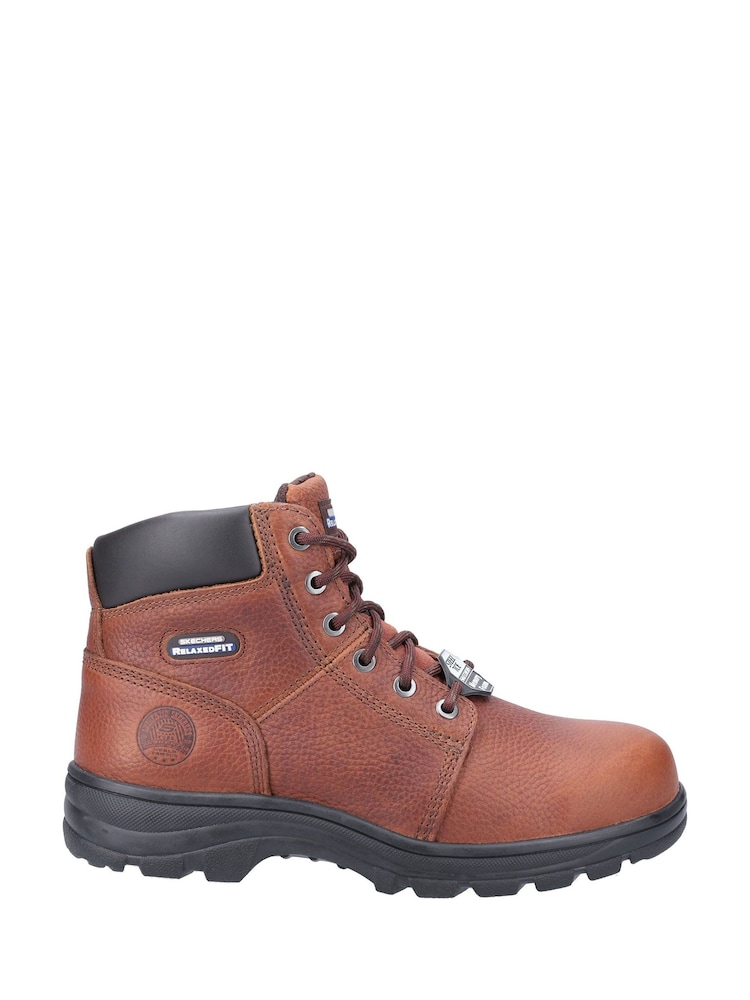 Skechers Brown Workshire Safety Boots - Image 1 of 4 Skechers Brown Workshire Safety Boots - Image 1 of 4