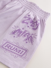 Lilac Purple Huntrix K-Pop Demon Hunters Short Pyjamas (6-16yrs) - Image 10 of 10