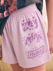 Lilac Purple Huntrix K-Pop Demon Hunters Short Pyjamas (6-16yrs) - Image 4 of 10