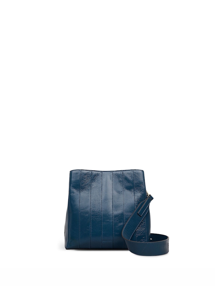 Radley Blue Dukes Place Stripe Medium Cross-Body Bag - Image 2 of 5 Radley Blue Dukes Place Stripe Medium Cross-Body Bag - Image 2 of 5