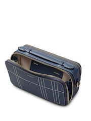 Radley Blue Calvert Way Check Micro Cross Body Bag - Image 4 of 5