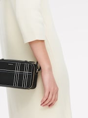 Radley Black Calvert Way Check Micro Cross Body Bag - Image 4 of 6