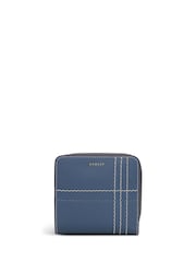 Radley Blue Calvert Way Check Medium Purse - Image 1 of 4
